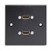 Produktbild 3 M Twin HDMI Wall Plate. Schwarz Single Bande. 4 K2 K HDMI 2.0 V 18 Gbit/s 60 Hz