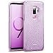 Produktbild ESR Glitzer Hülle kompatibel mit Samsung Galaxy S9 Plus, Sparkle TPU Schutzhülle, 3-Schicht, Kabelloses Laden kompatibel, Handyhülle kompatibel mit S9+ 6,2" (Lila)