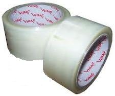 2 rolls Clear Transparent, Packing, Parcel, Box sealing tape. Good quality Vibac Brand,polyprop. Size 48mm x 66m