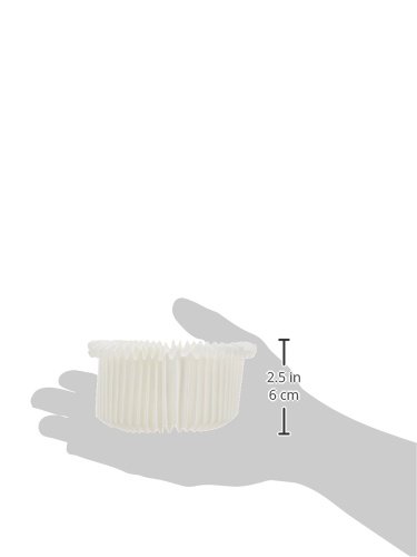 EFCO Tropfschutz für Kerzenwachs, Papier mit elastischer Kordel, Weiß, 11 cm, 2 Stück - 2