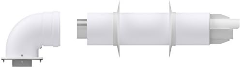 FER - FERROLI - COMPLETE KIT Ø60/100mm (Ø2,36/3,93in) compatible for conventional boiler, with 90° bend and extension with terminal and accessories, for air inlet and flue outlet