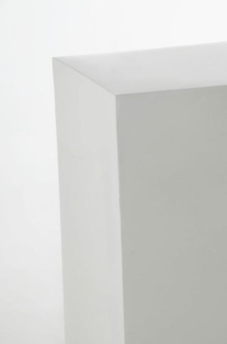 Podest Säule Blumensäule Dekosäule Blumenständer aus Fiberglas 100 cm hoch, Weiß Hochglanz - 4