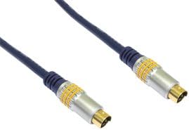 PC Arena OFC 1.5m S-Video 4pin Svideo SVHS TV PC Cable Lead HQ OFC Male to Male