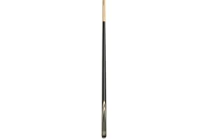 BCE FF200-2 Piece Ash Snooker Cue – 57" Length (145cm), Black Butt & Natural Wood Shaft - with Soft Case