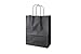 Produktbild PGV Papiertragetaschen Farbig mit Kordelhenkel 23 + 11 x 29 cm 110 g/m² (100 Stück, Nero / Schwarz)