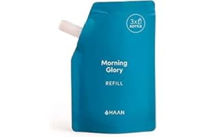 Haan - Sacchetto di ricarica per dispenser Haan (100 ml), disinfettante idratante, con aloe vera, antisettico, aroma Morning Glory