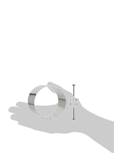 Ibili Clasica Dessertring, Tortenring, Kuchenring, rund, 8 cm Durchmesser, 6 cm Höhe, 1 Stück - 2