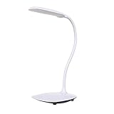 ✿schreibtischlampe led tischleuchte farb helligkeitsstufen dimmbar touchfeldbedienung usb anschluss aufladung des smartphones weiß metall taotronics tageslichtlampe ultradünne aluminiumlegierung berührungsempfindlich blendfrei merkfunktion