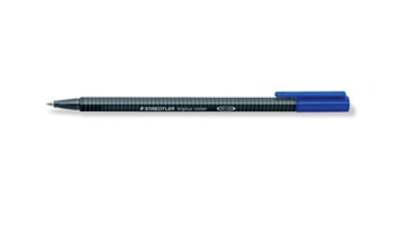 Ручка роллер staedtler (штедлер, Германия) triplus, трехгранная, толщ.письма 0.4мм, синяя, 403-3 (4007817403013)