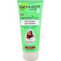THREE PACKS of Garnier Hand Sos Repair Intensive 7 Days Hand Cream (100ml L Bifidus And Shea Bu