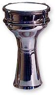 Turkish Derbouka Aluminium Vatan 102 Size Small Diameter 17 cm Grey