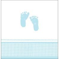 Large Baby Boy Plaid Tablecover