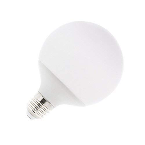 DiluxeLED - Bombilla LED tipo globo,G125 tipo globo,consumo 20W(equivalente a 200 W) casquillo gordo E27, luz Cálida 3000K(no regulable)