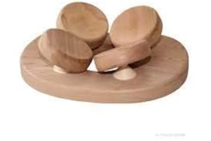 SudoreWell® Sauna Appui-tête 4 Points du Bois de Cedar - Accessoire pour Sauna