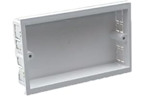 UNIVOLT SUPPLIED BY THE LAMP POST Chamfered Edge Dado Trunking 2 Gang Accessory Box For Sockets SLB2. Double back box