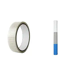 DSC Fiberglass Cricket Bat Tape & DSC Scale Cricket Grip, Full Size (Multicolour) Combo