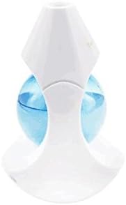CCCREM Water Bead Humidifier 128ml 330 Degree Rotating Water Bead Core Sprayer Ultrasonic Spray LED Night Light Waterless Power Protection Mute Touch Button , blue