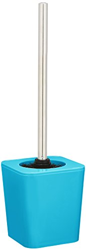 WENKO 19872100 WC-Garnitur Rainbow Petrol – Soft-Touch, Kunststoff – Polystyrol, 11.5 x 39 x 11.5 cm, Petrol - 2