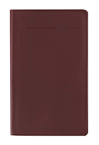 Taschenplaner rot 2019 - Bürokalender / Taschenplaner (9,5 x 16) - 32 Seiten - separates Adressheft