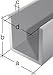 Produktbild U-Profil, 1 m, 8 X 10 X 8 mm