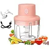 SUPER EIGHT Electric Mini Garlic Chopper Portable Chopper with USB Charging, Powerful Small Food Processor Masher Blender