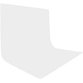 UTEBIT White Backdrop, 5x6.5FT/1.5x2M Background Photography Portable Collapsible Photoshoot Backdrop Washable Polyester for