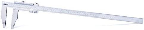 INSIZE 1214-450 Vernier Caliper, Jaw Length 100 mm, 0-450 mm/0-18", Graduation 0.02 mm/0.001"