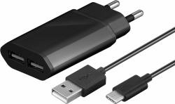 Preisvergleich Produktbild Microconnect usb3.1ca1setb Innen Schwarz Ladegerät von Mobiltelefonen – Ladegeräte von Mobiltelefonen (Innen, Smartphone, Tablet, Sektor, schwarz, 100 – 240)