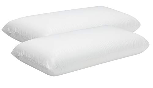 Pikolin Home - Pack de 2 almohadas viscoelásticas (desenfundable), con doble funda, firmeza media, 35x80cm, altura 14cm (Todas las medidas)