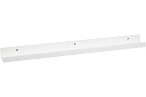 LOLAhome | Repisas de Pared | Balda Flotante Madera| Estante con Bordes | Estantería Estrecha para Cuadros Fotos y Decoración