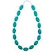 Chew-Choos - 'Pat-a-cake' Silicone Teething Beads Necklace - Modern Teether for Nursing Mums (Tropical Turquoise)