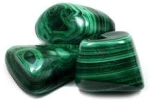 CRYSTALAGE Piedra rodada de malaquita (de 30 a 40 mm)