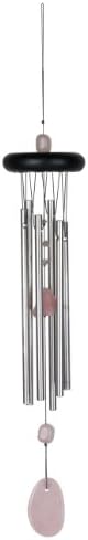 Woodstock Chakra Collection Windchime, Rose Quartz