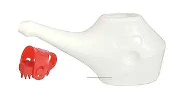Arogya Acupressure Durable Plastic Unbreakable Jal Neti Pot with Special Thumb Pad Fitness Massager Kit