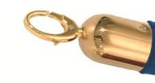 Titanium Gold Absperrband Absperrungsseil Absperrpfosten Seil Zugseil 1,5 Meter zur Absperrung in schwarz - 3