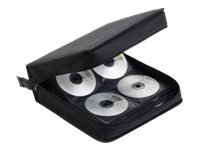 Preisvergleich Produktbild ednet 62019 - Aufbewahrungstasche für CD, DVD, Blu Ray - 200 Steckplätze - Reißverschluss - Schwarz