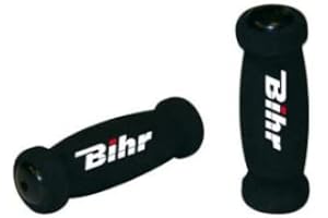 Bihr - Mangos para manillar de moto, espuma, color negro