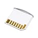 CY Micro SD TF vers carte SD kit Mini adaptateur pour stockage supplémentaire MacBook Air/Pro/Retina Blanc