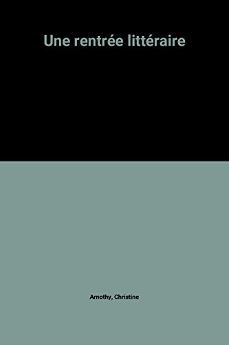 Une Rentrée littéraire