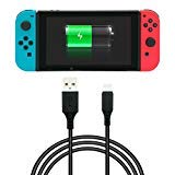 Verbesserte Version: USB-A auf USB-C 3.0 (USB 3.1 Gen 1) Kabel ermöglicht es Ihnen, Ihren Nintendo Switch mit einem Standard-USB-Typ-A-Wand-Ladegerät oder USB-Kfz-Ladegerät zu verbinden, um ein zuverlässiges und sicheres Laden zu gewährleisten. Laden und Datenübertragung. Wir haben alle kleinen Probleme behoben, die in einigen Rezensionen erwähnt werden: 1. Der neue USB-Typ-C-Stecker ist sehr stabil und passt gut zu Nintendo Switch. 2. Das neue Kabel kann lange halten.