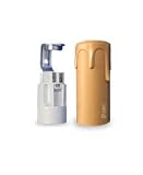 portalamparas vela chorreada Portalámparas + funda de vela E14 26x65 mm Crema