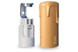 GSC EVOLUTION Portalámparas + funda de vela E14 26x65 mm Crema GSC 2203362