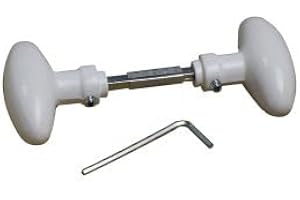 Quincadeco Bouton double ovale blanc Alu