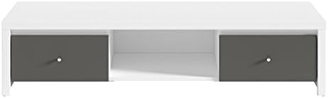 KARERT TV Unit Cabinet TV Stand 2 - drawer (Grey wolfram)