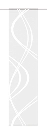 Home Fashion 88662 | 3er-Set Schiebegardinen TIBERIO | Scherli blickdicht & transparent | wollweiß | 245×60 cm (Joanna) - 5