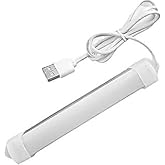 QOCXRRIN Plastic In-876 USB Le d Mini Led Tubelight, Portable with High Brightness Cool Day Light for Small Rooms, Petty Shop