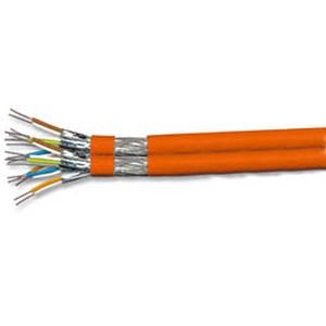 SCENetwork Duplex Verlegekabel Cat7 25m, orange, Netzwerk Kabel Cat.7 25m Installationskabel KAT7 Netzwerkkabel 1000Mhz 10 Gigabit zum Anschluss an Netzwerkdosen, Patchpanels und Modulen - 2