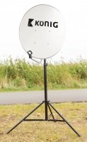 Preisvergleich Produktbild König, Statief voor Satellietschotel Aluminium tot 100 cm