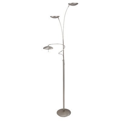 Preisvergleich Produktbild 185 cm Leseleuchte Diamond Farbe: Stahl gebürstet