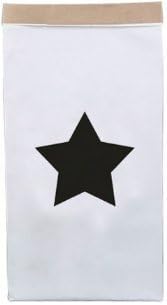Large kraft paper storage bag for toys and clothes or gift / present sack - single star design